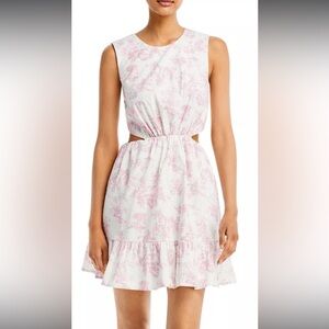 WAYF dress pink and white